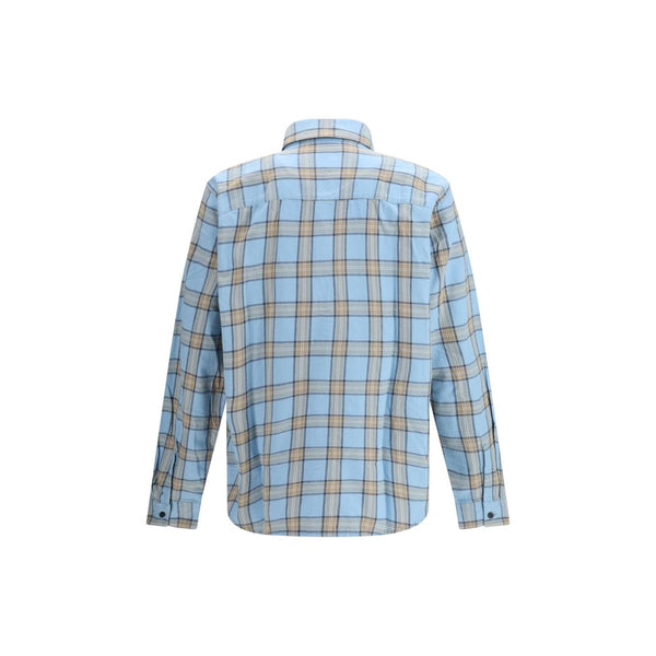 Diesel Light Blue Cotton Pattern Shirt