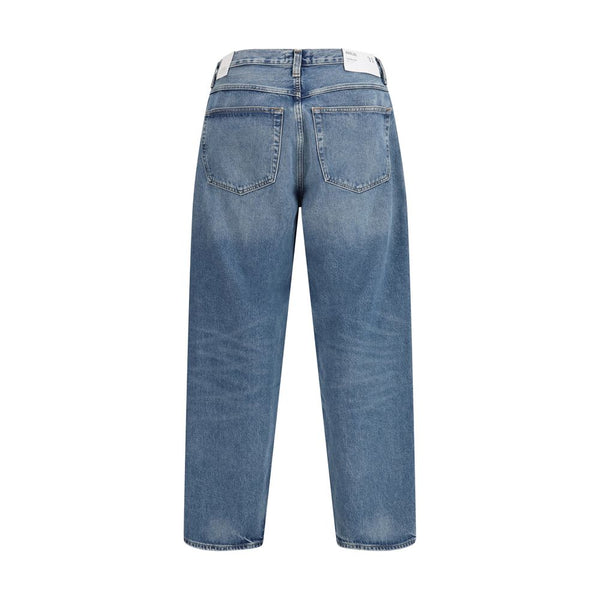 Agolde Light Blue Recycled Cotton Tapered Jeans