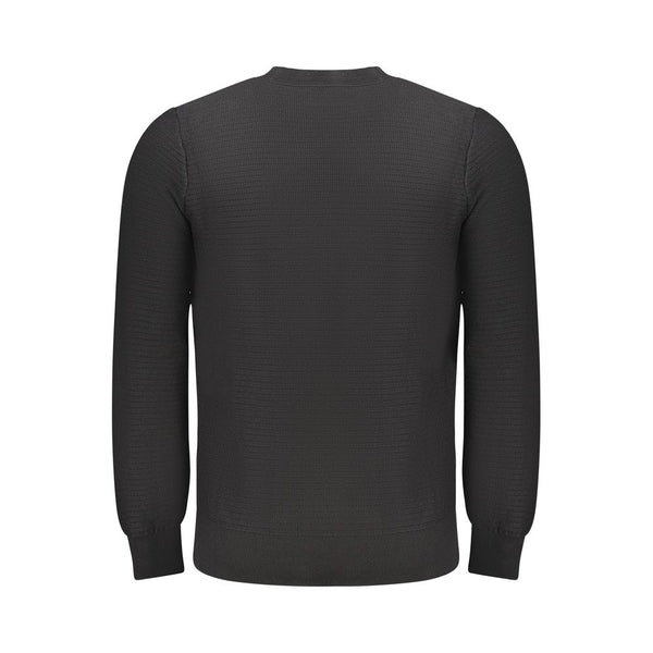 Hugo Boss Black Cotton Men Sweater
