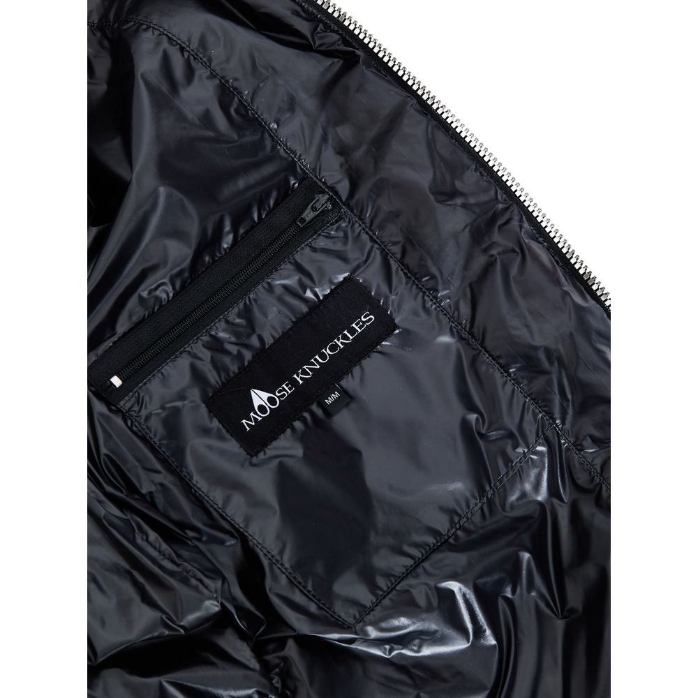 Moose Knuckles Gray Cotton Jackets And Coat