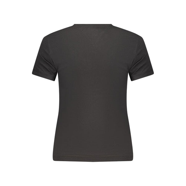 Tommy Hilfiger Black Cotton Women's T-Shirt