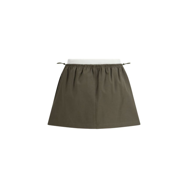 Alexander Wang Bicolor Cotton Mini Skirt