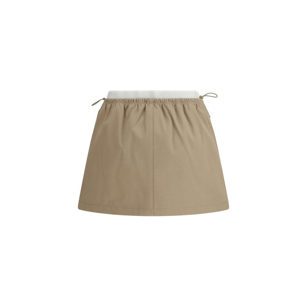 Alexander Wang Beige Cotton Mini Skirt