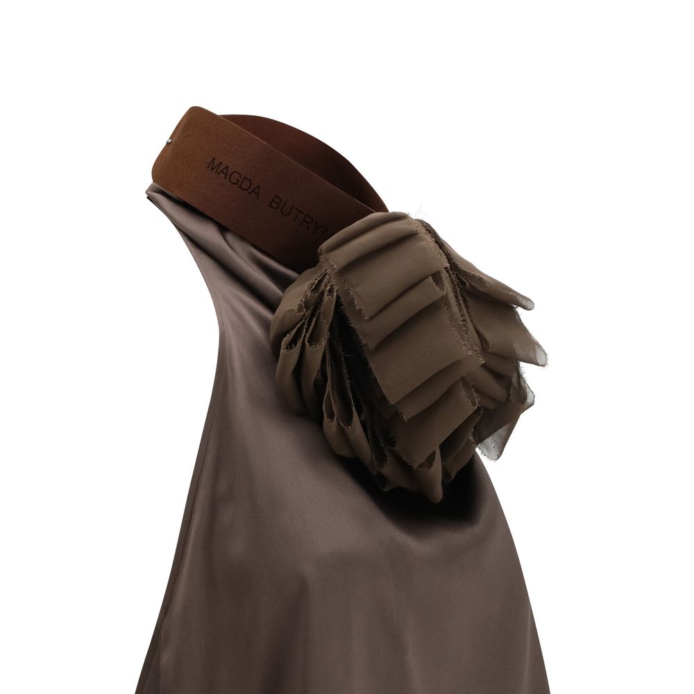 Magda Butrym Brown Silk Blouse