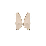Cult Gaia Beige Cotton Waistcoat