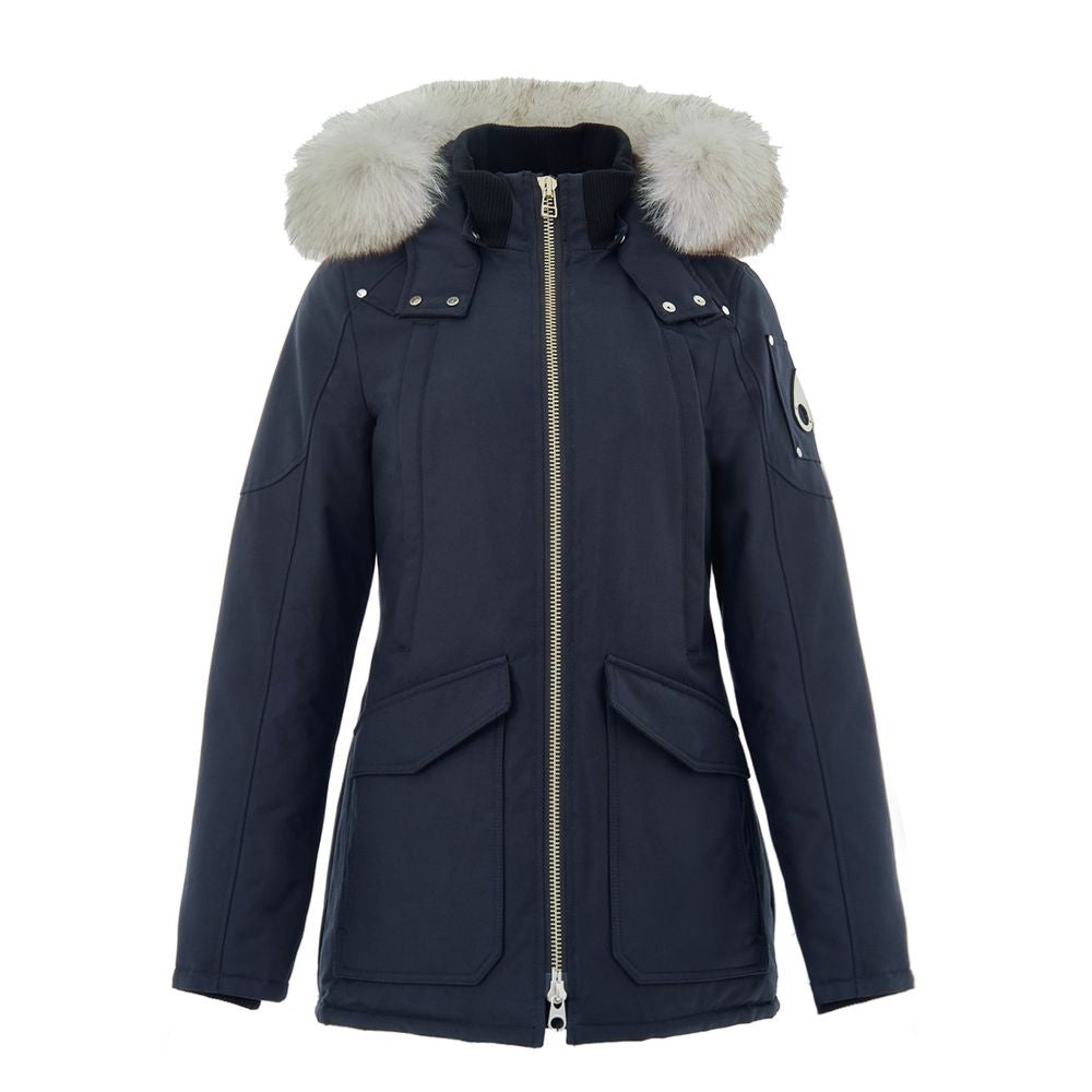 Moose Knuckles Blue Cotton Parka