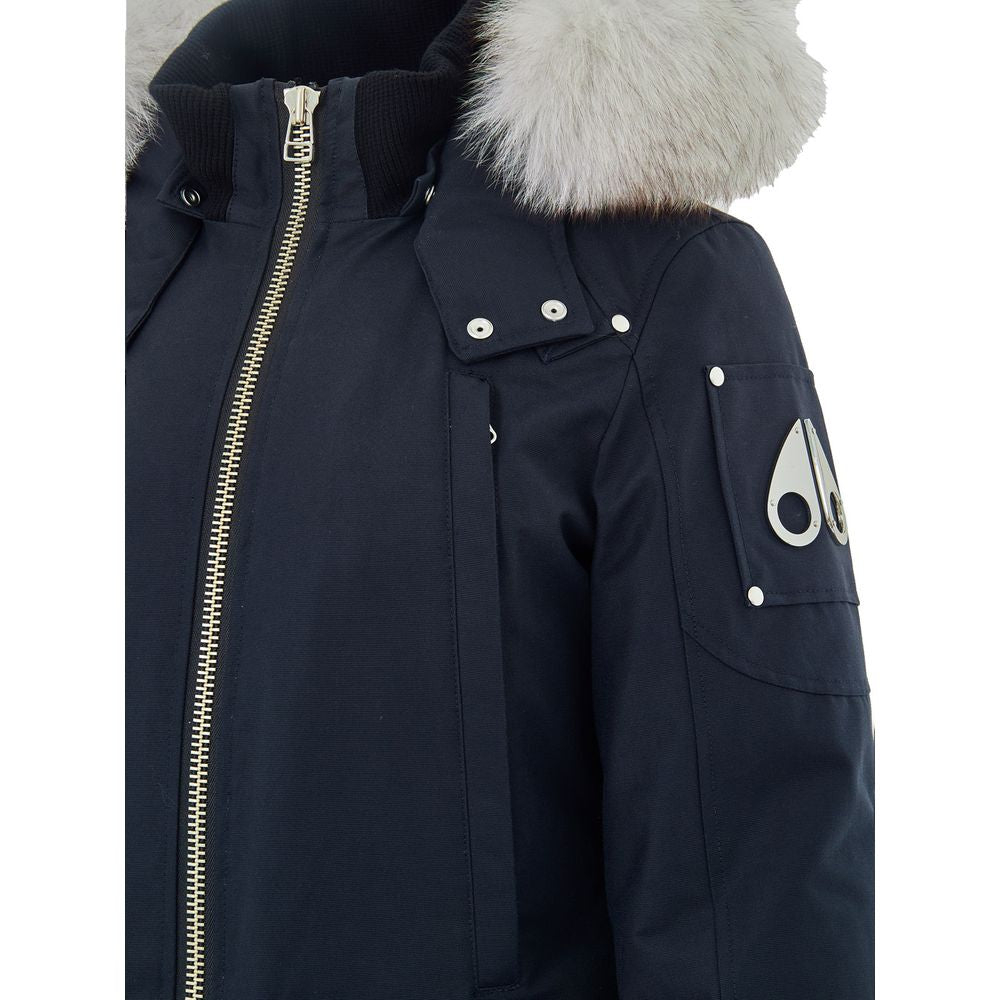 Moose Knuckles Blue Cotton Parka