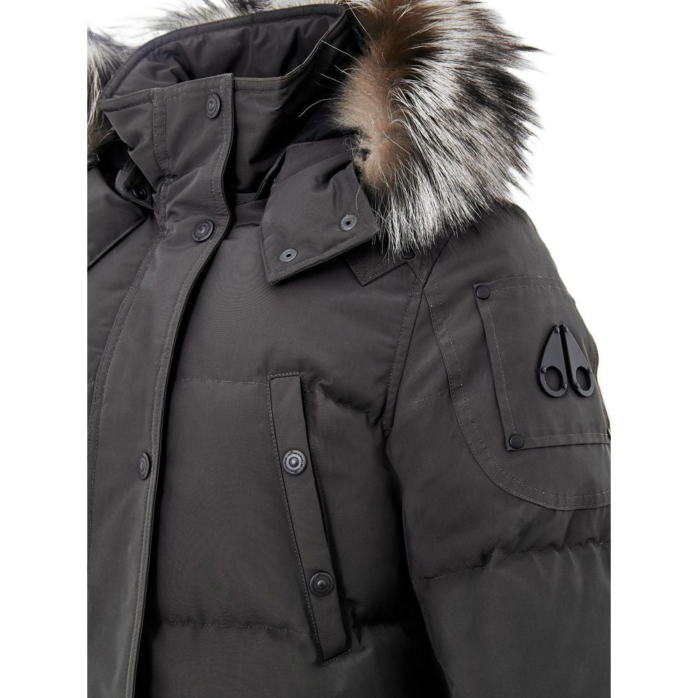 Moose Knuckles Gray Polyester Parka