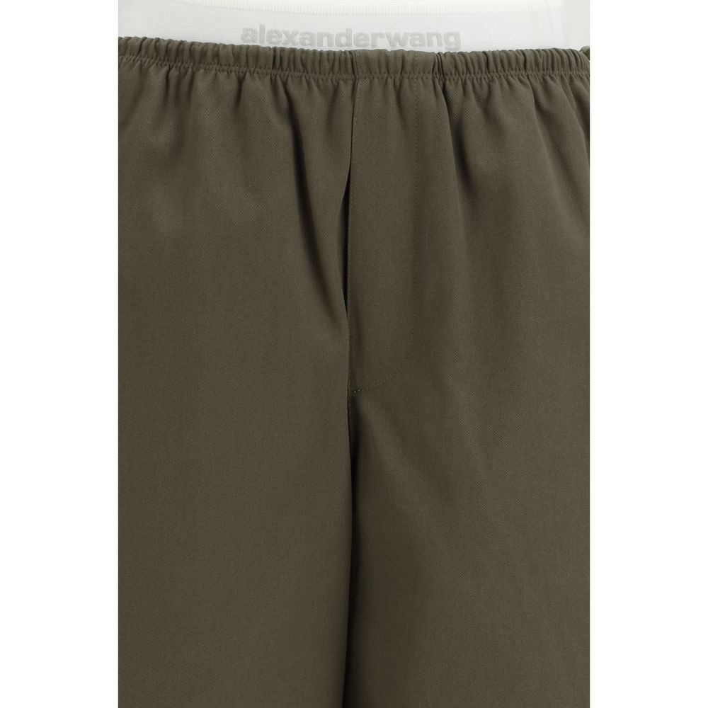 Alexander Wang Bicolor Cotton Casual Pants