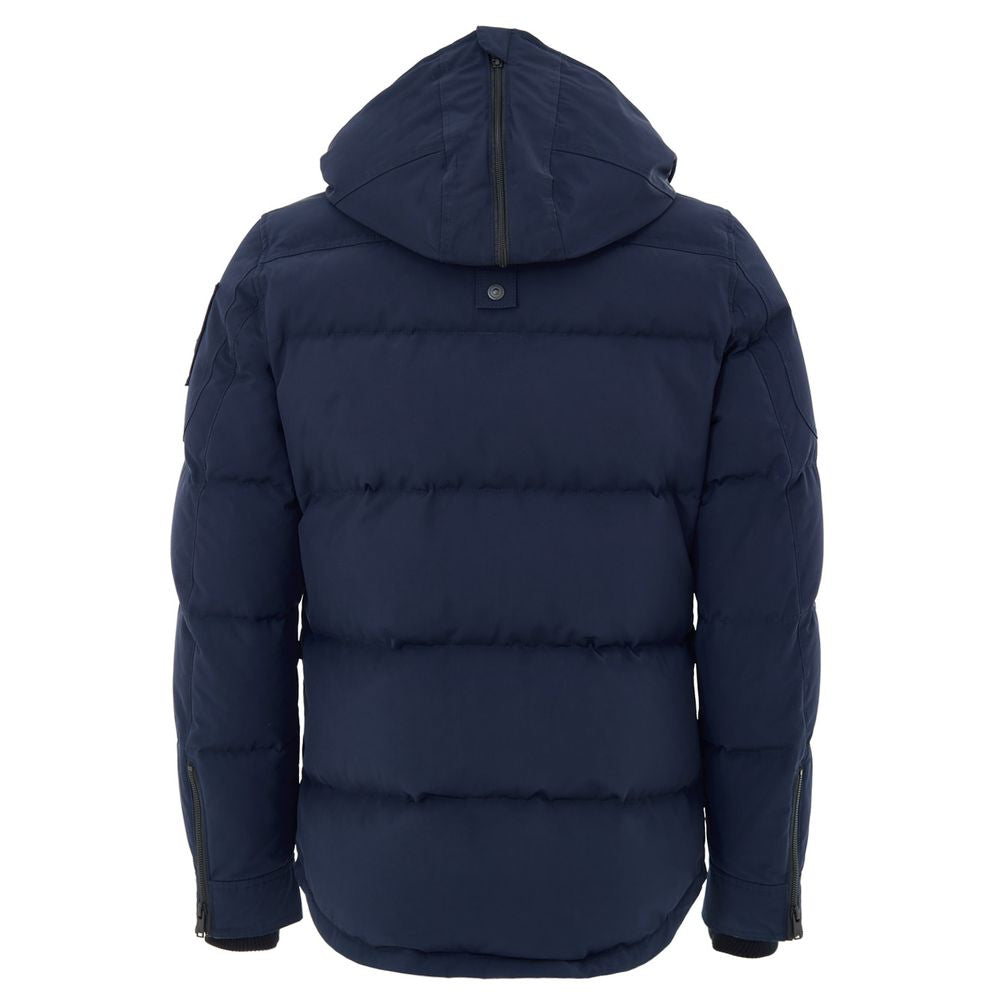 Moose Knuckles Blue Nylon Coat