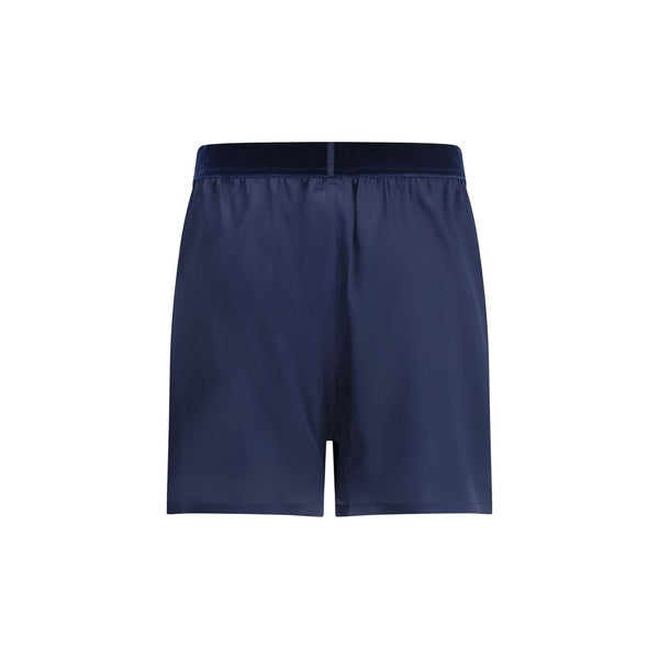 Tom Ford Blue Silk Bermuda Shorts