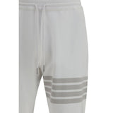 Thom Browne White Cotton Joggers (Workout Pants)