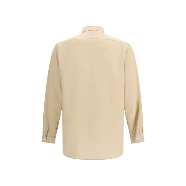 Lardini Beige Tencel Dress Shirt