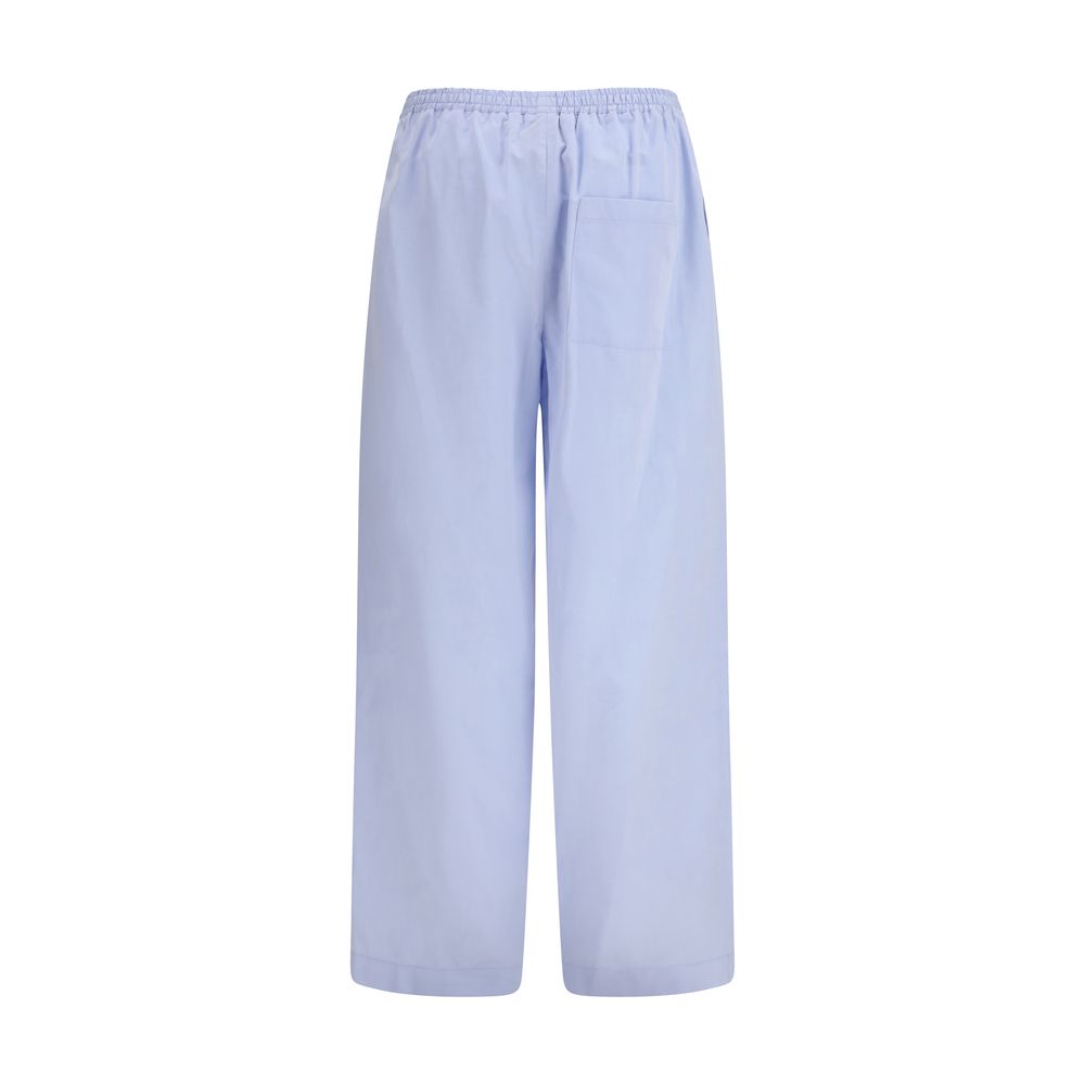 Loulou De Saison Light Blue Cotton Casual Pants