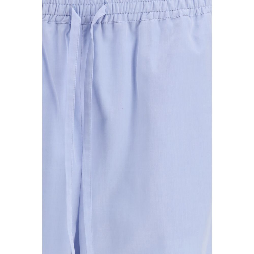 Loulou De Saison Light Blue Cotton Casual Pants