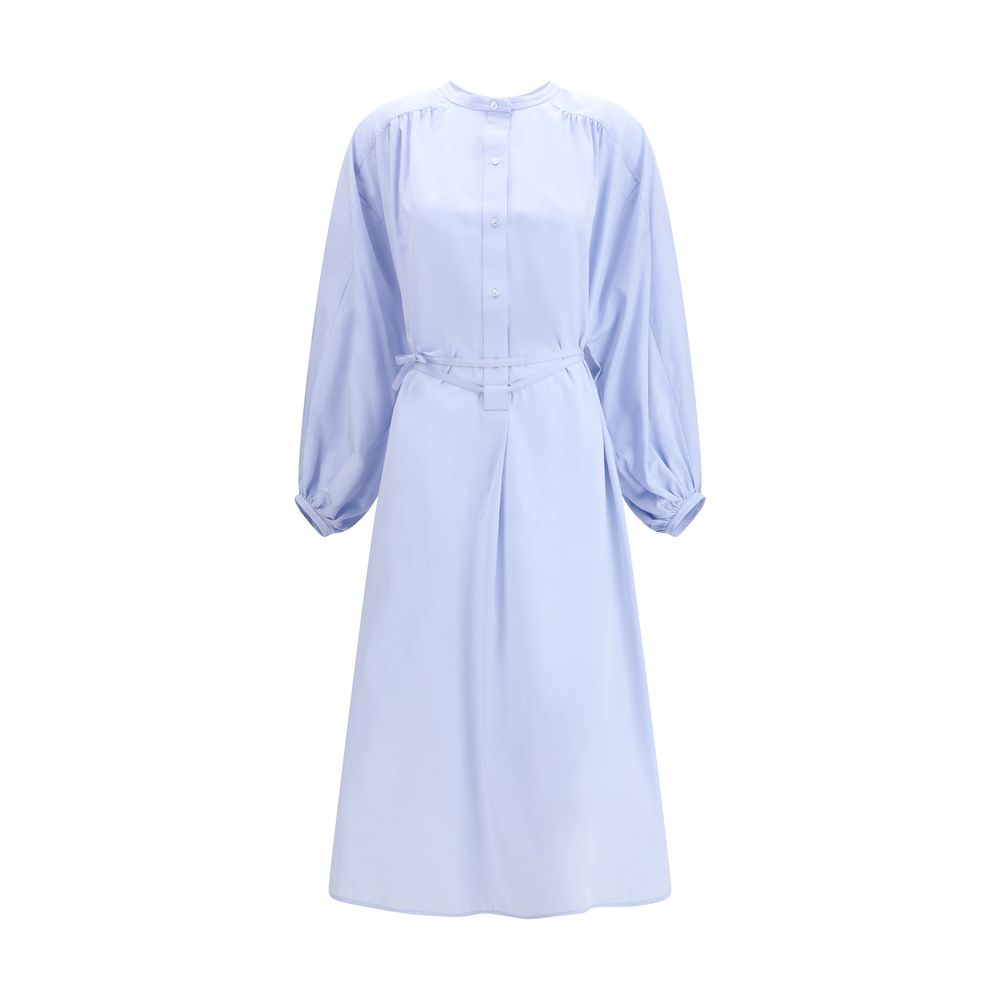 Loulou De Saison Light Blue Cotton Casual Dress