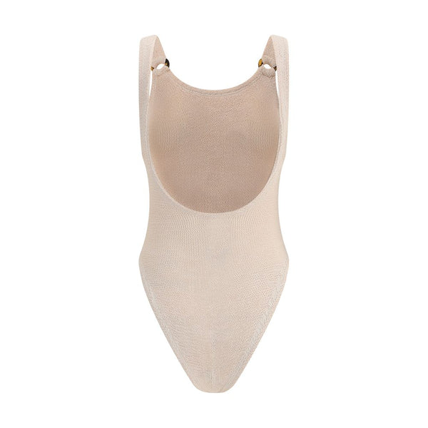 Hunza G Beige Polyamide One-Piece Swimsuit