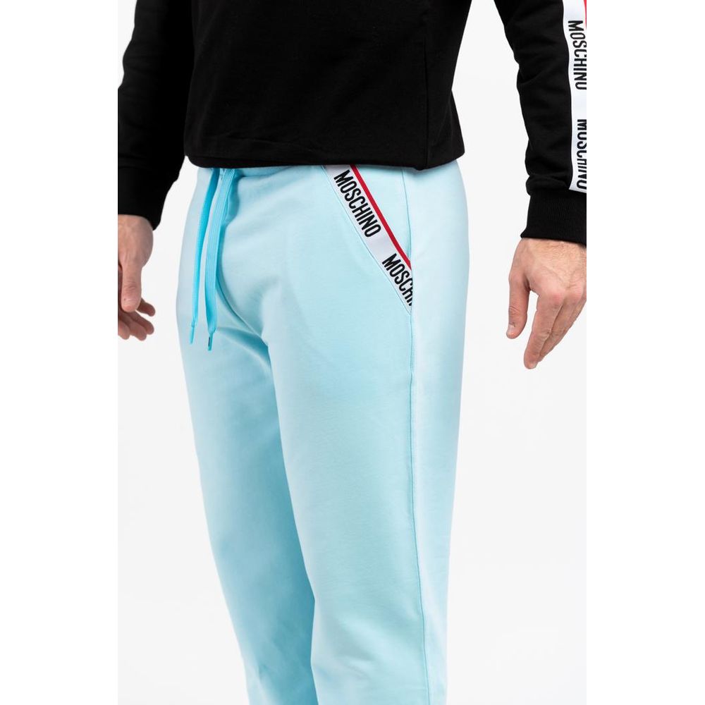 Moschino Blue Cotton Joggers (Workout Pants)