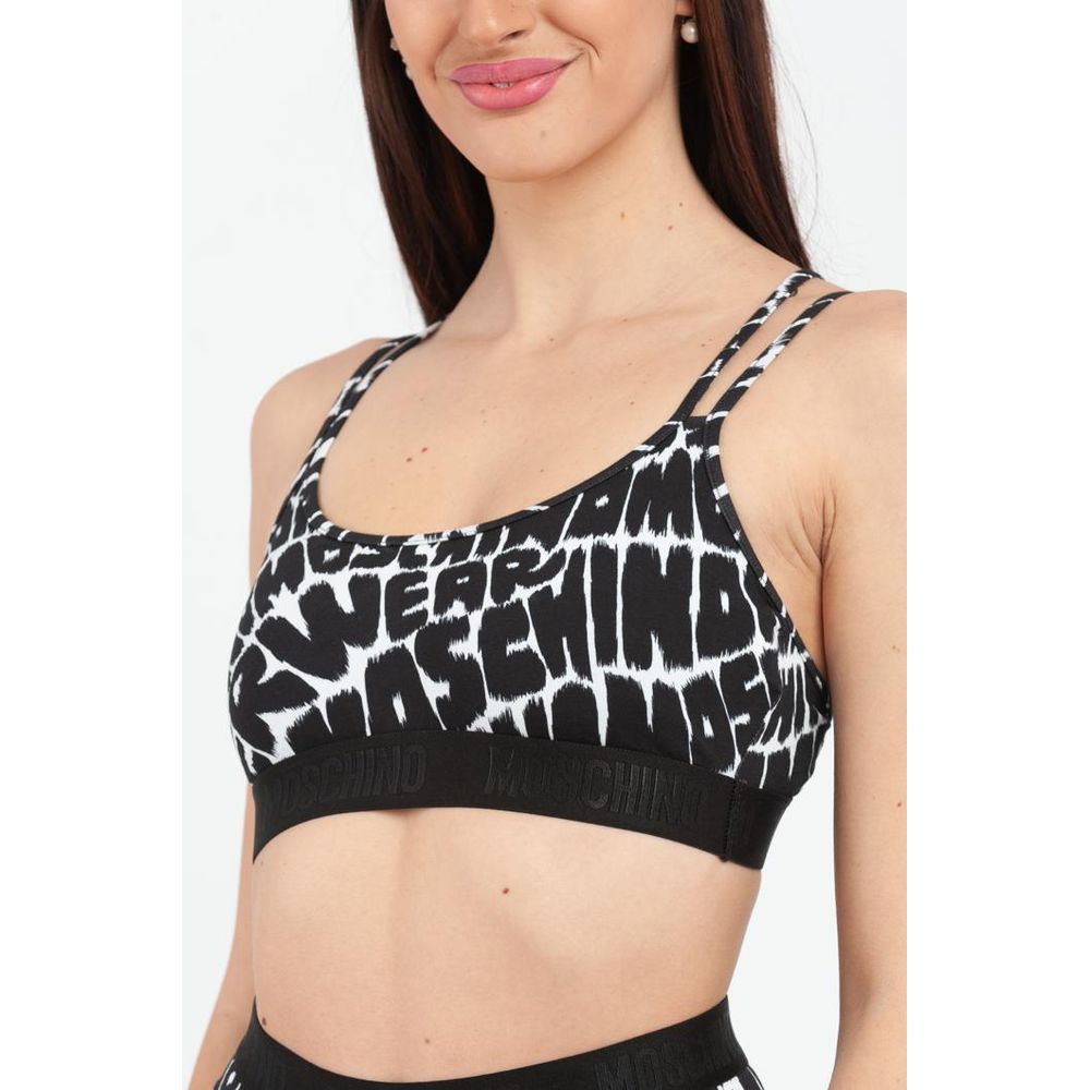 Moschino Black Cotton Tank Tops