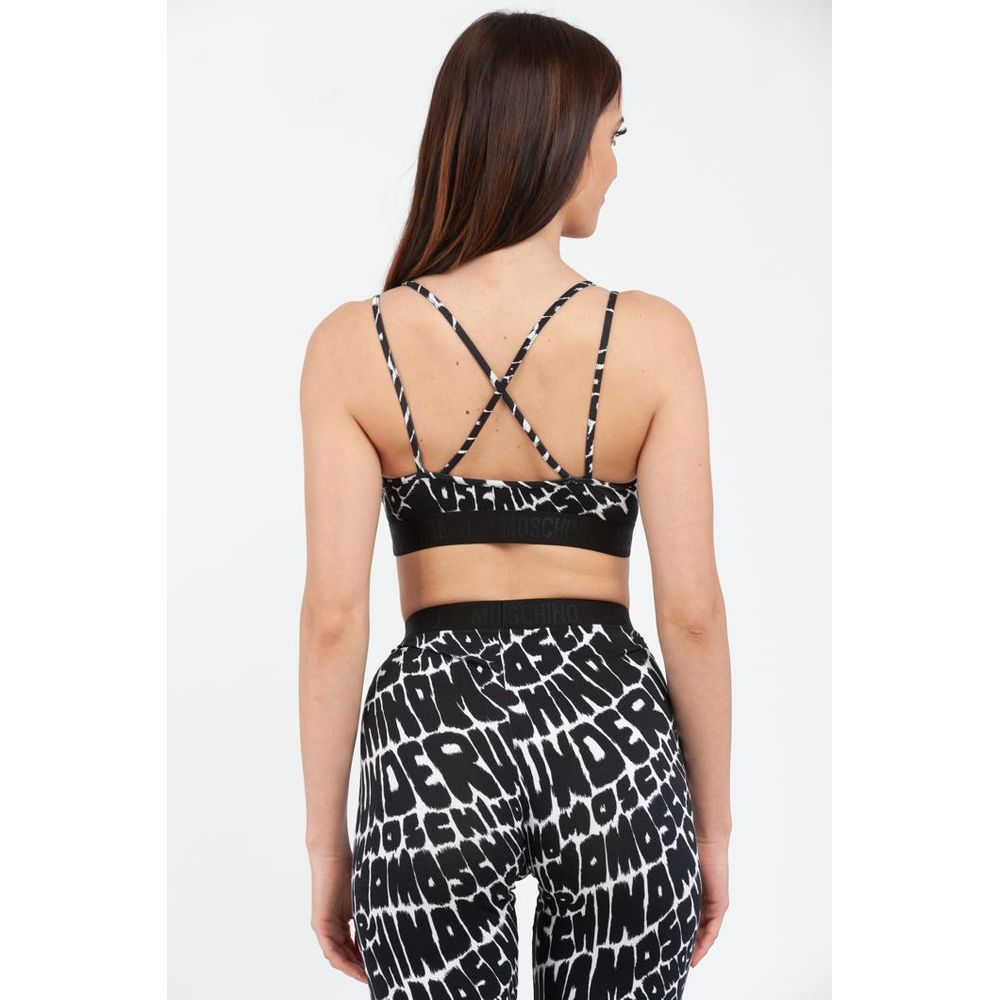 Moschino Black Cotton Tank Tops