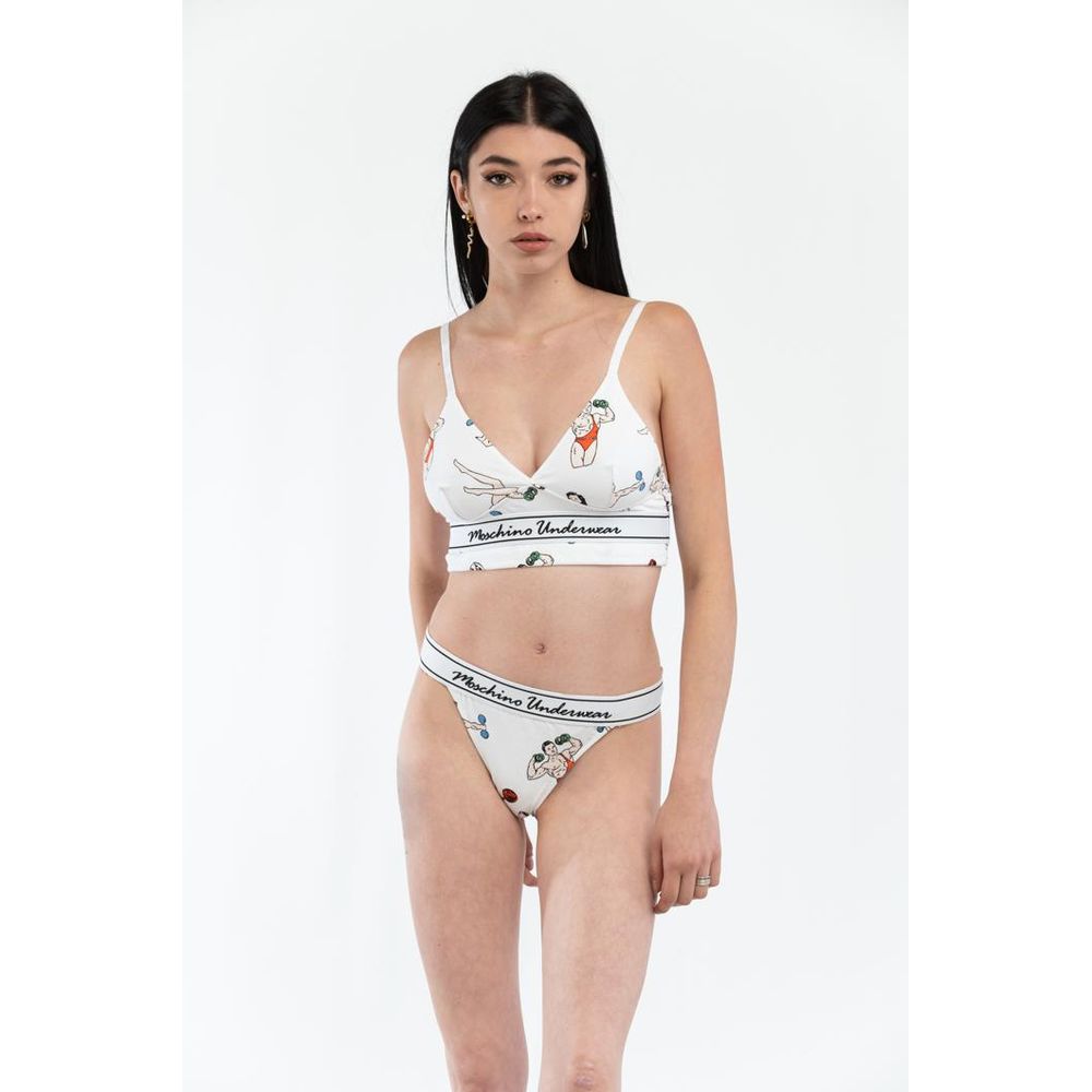 Moschino White Cotton Tank Tops