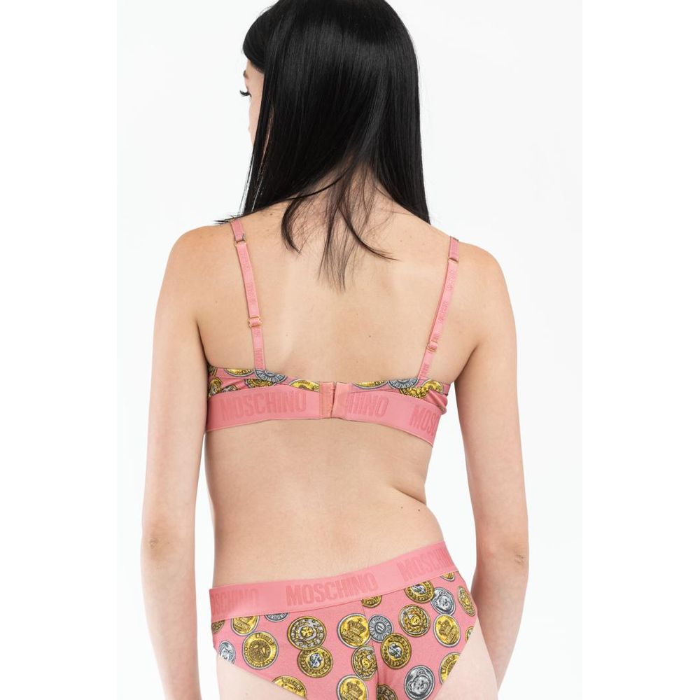 Moschino Pink Cotton Bra