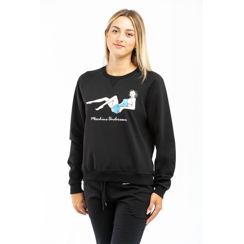 Moschino Black Cotton Sweatshirt
