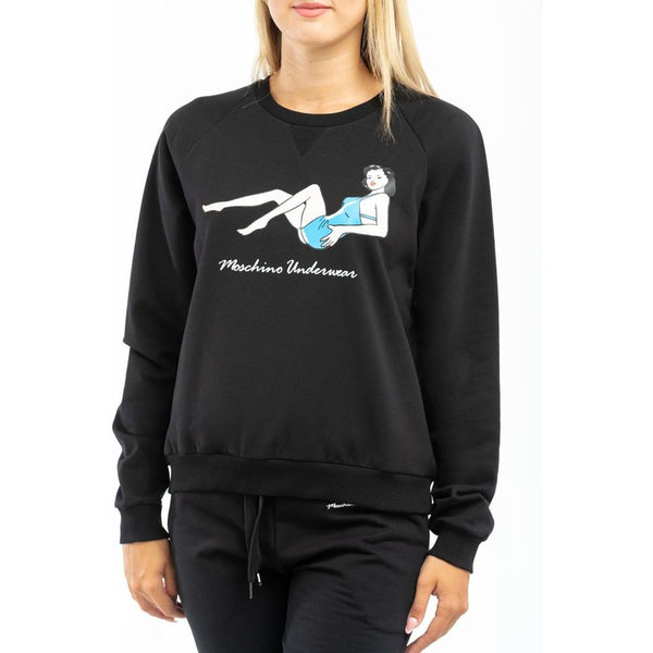 Moschino Black Cotton Sweatshirt