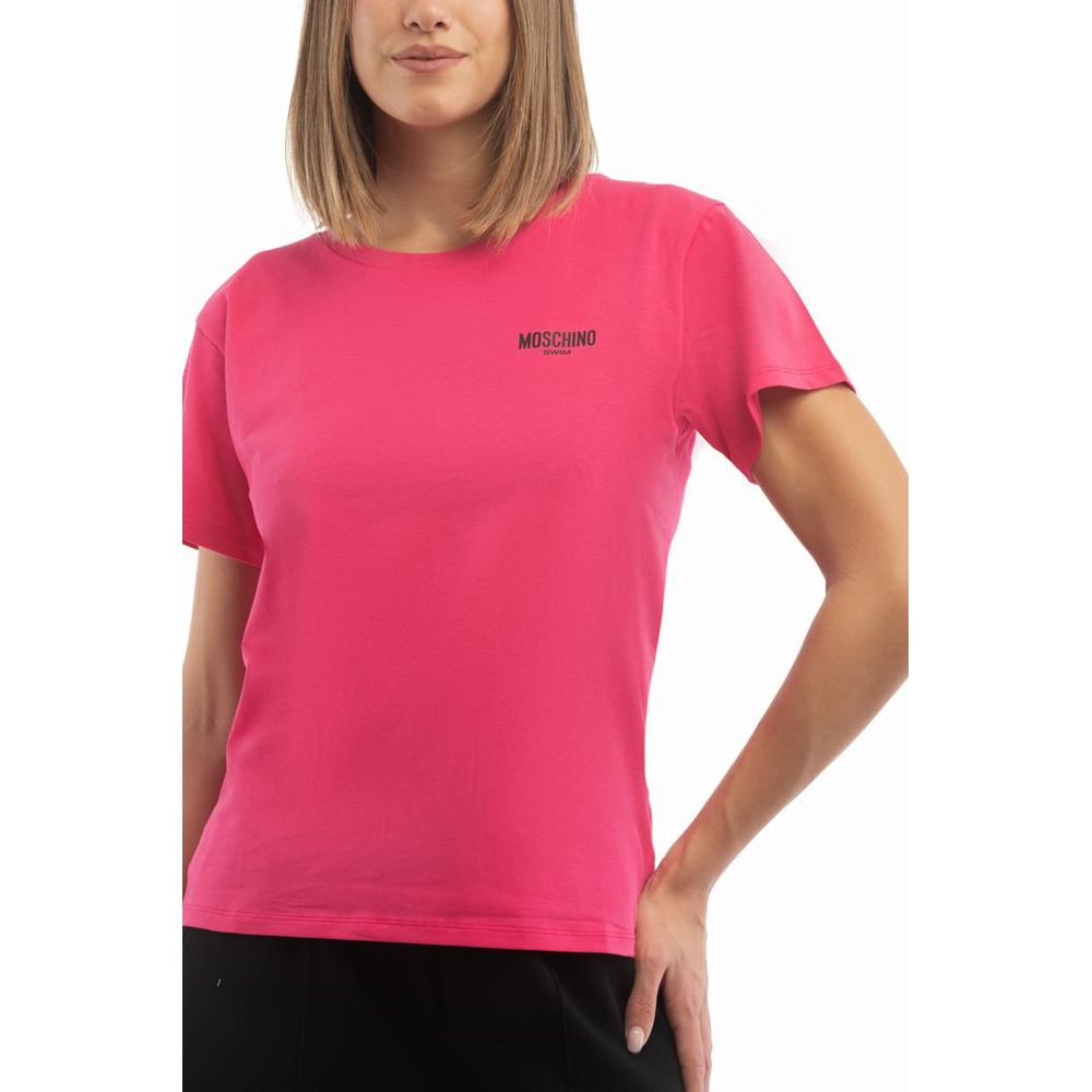 Moschino Fuchsia Cotton T-Shirt