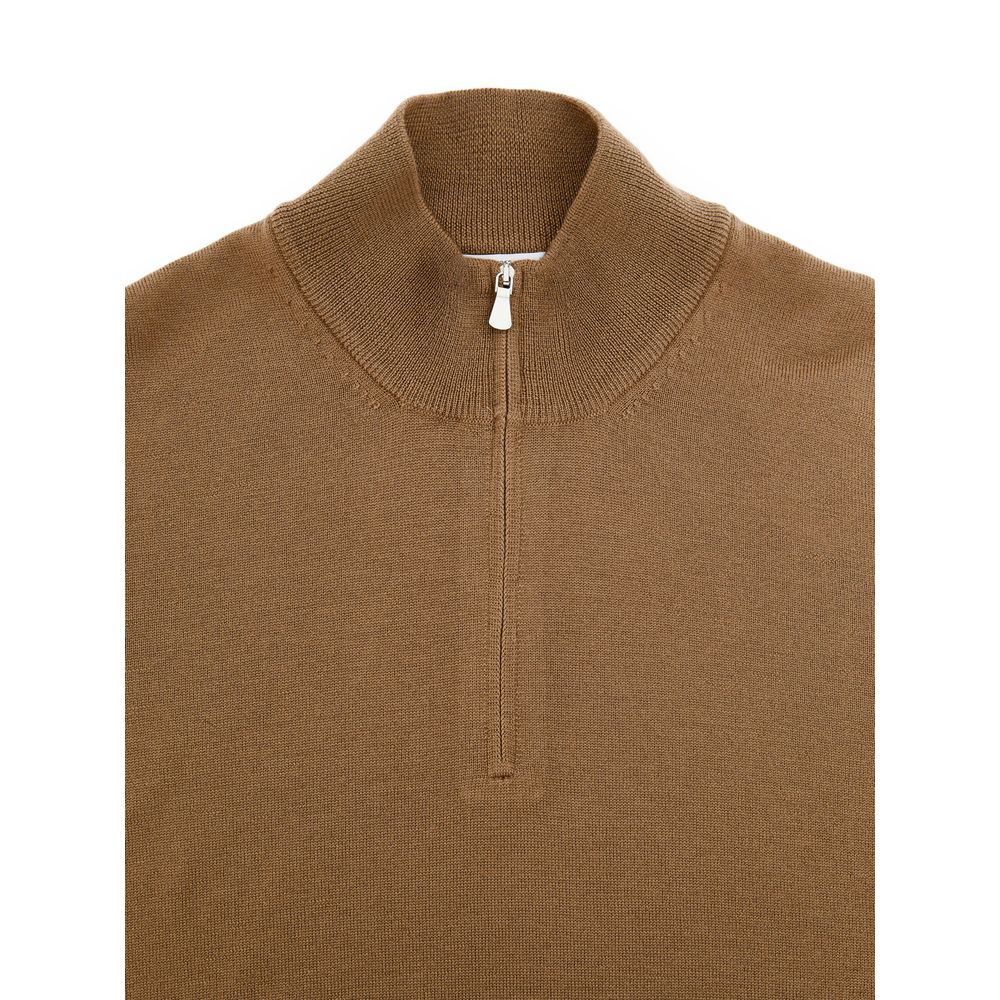 Gran Sasso Brown Wool Turtleneck