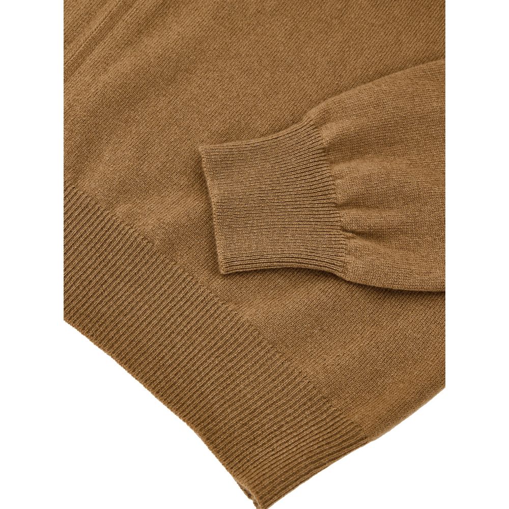 Gran Sasso Brown Wool Turtleneck