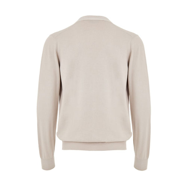 Gran Sasso Beige Cotton Cardigan