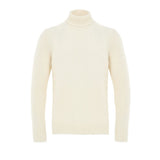 Gran Sasso White Wool Turtleneck