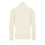 Gran Sasso White Wool Turtleneck