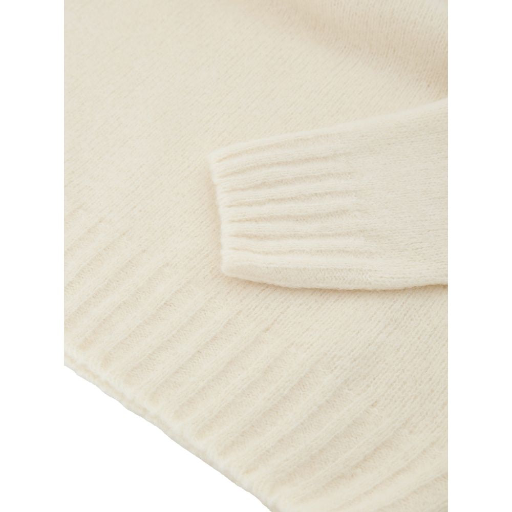 Gran Sasso White Wool Turtleneck