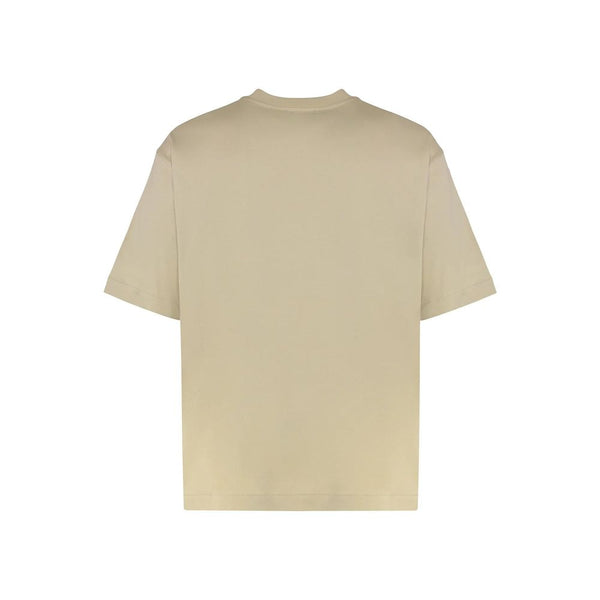 Off-White Beige Cotton T-Shirt