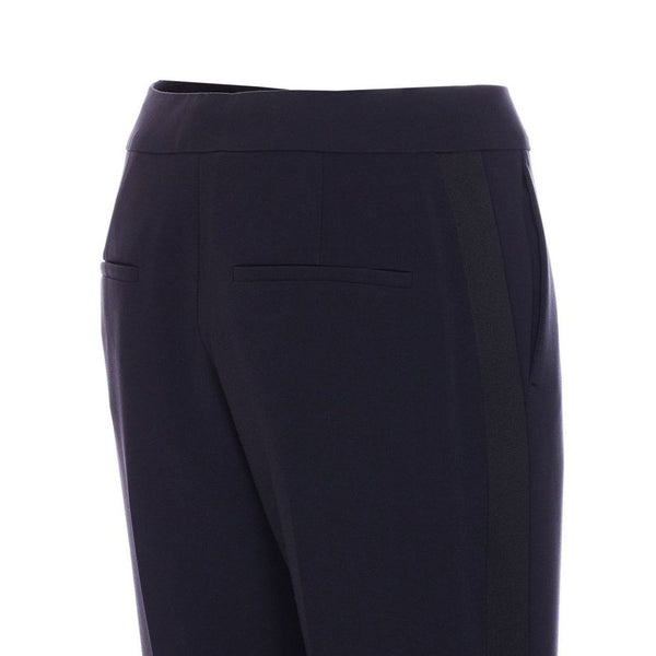 Max Mara Blue Polyester Dress Pants