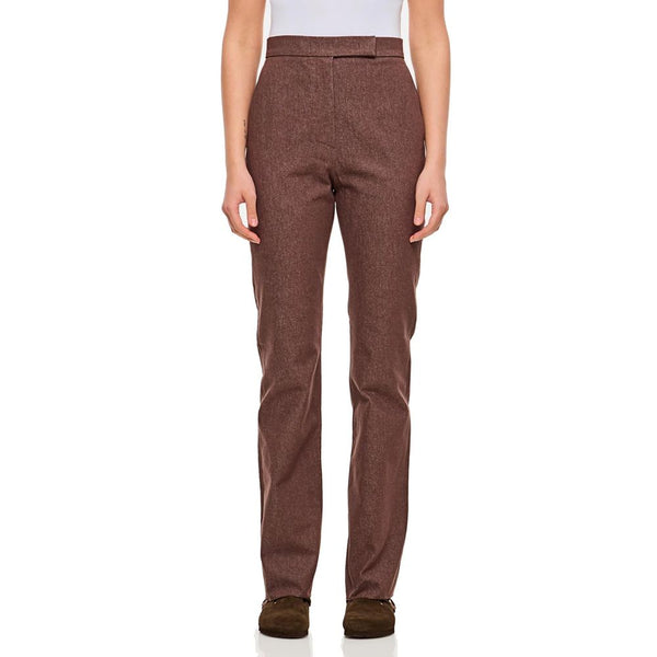 Max Mara Brown Linen Casual Pants