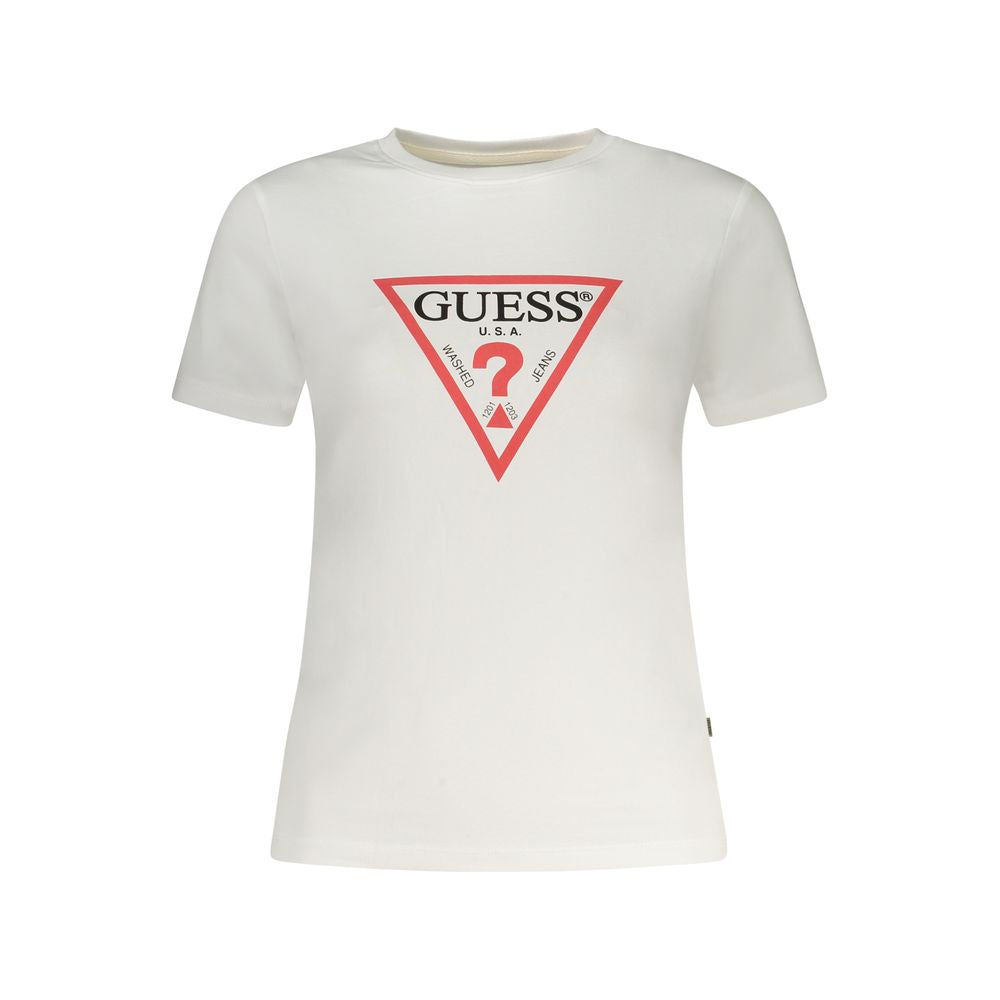 Guess Jeans White Organic Cotton Women T-Shirt