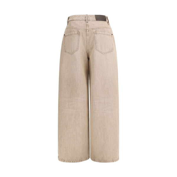 Brunello Cucinelli Beige Cotton Jeans Denim