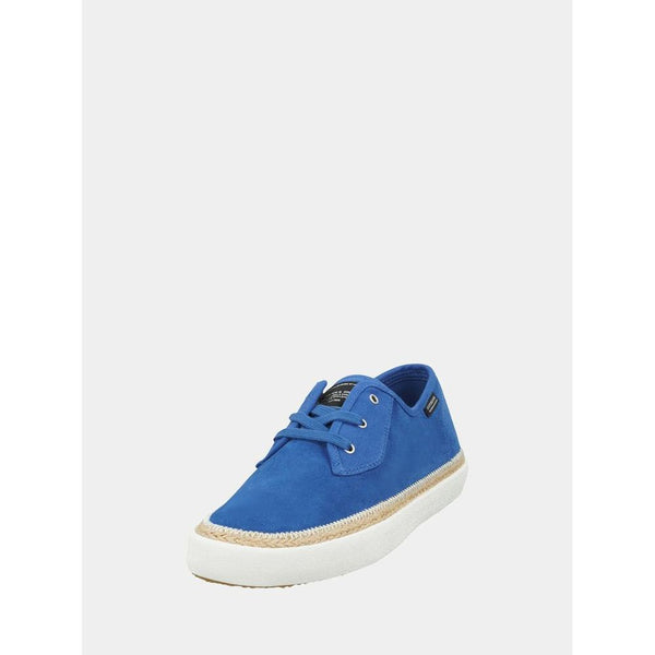 Scotch & Soda Blue Leather Low Top Sneakers