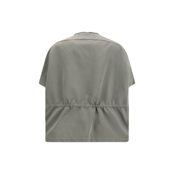Rick Owens Bicolor Polyester Sleveless Jacket