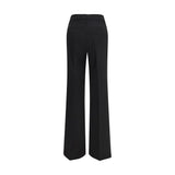 Max Mara Black Wool Flared Pants