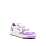 Autry Purple Leather Low Top Sneakers