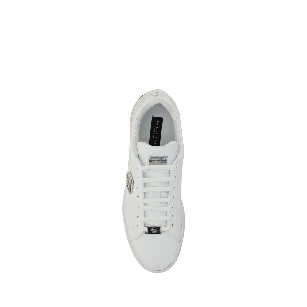 Philipp Plein White Rubber Low Top Sneakers