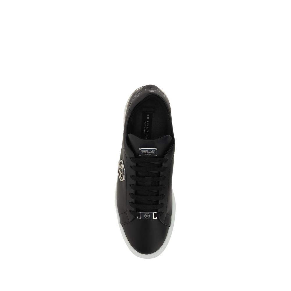 Philipp Plein Black Rubber Low Top Sneakers