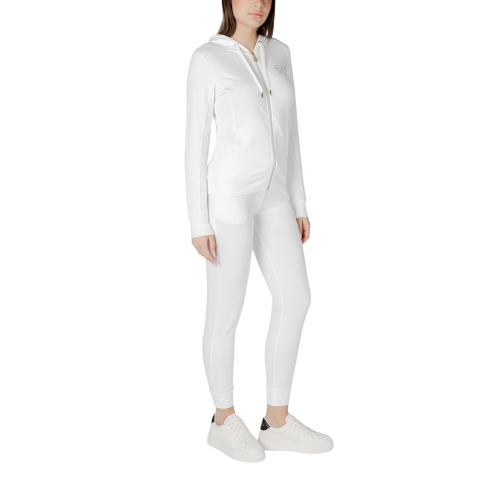 EA7 Emporio Armani Cream Polyester Tracksuit