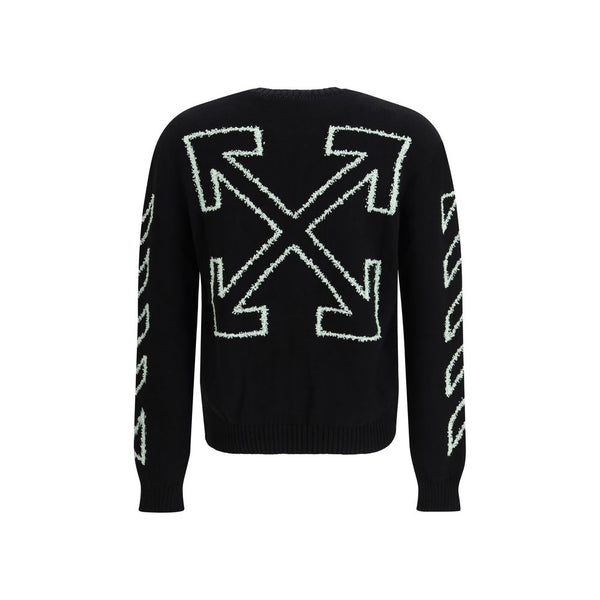 Off-White Black Cotton Sweatshirt