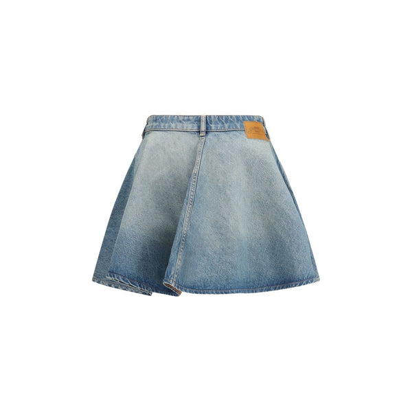 Ganni Blue Denim Skirt