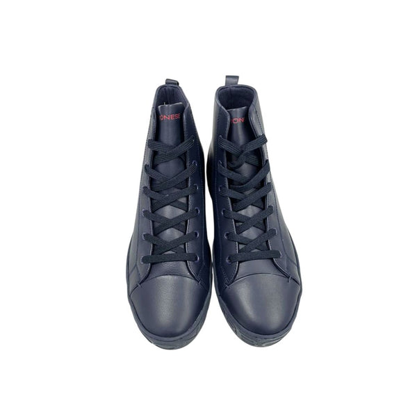 Borbonese Blue Genuine Leather Men Sneaker